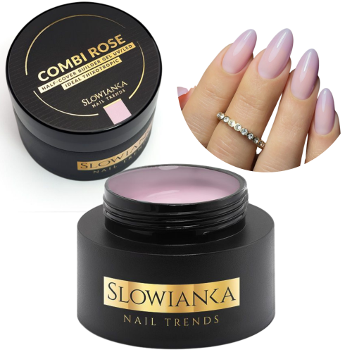 SLOWIANKA ŻEL BUDUJACY COMBI ROSE HALF-COVER IDEAL TIXOTROPIC - 50G