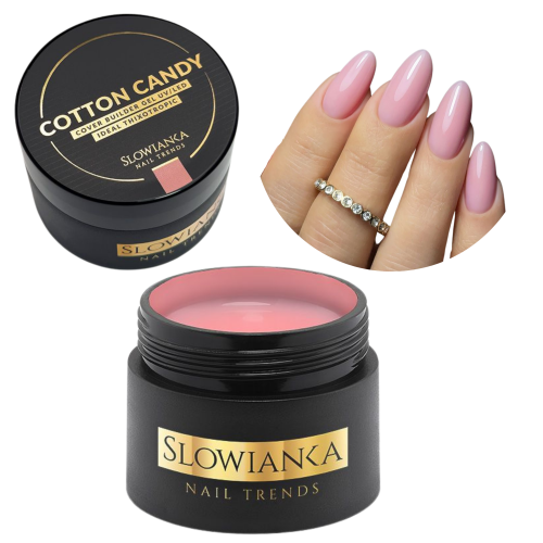 SLOWIANKA ŻEL BUDUJĄCY COTTON CANDY COVER IDEAL THIXOTROPIC 15ML
