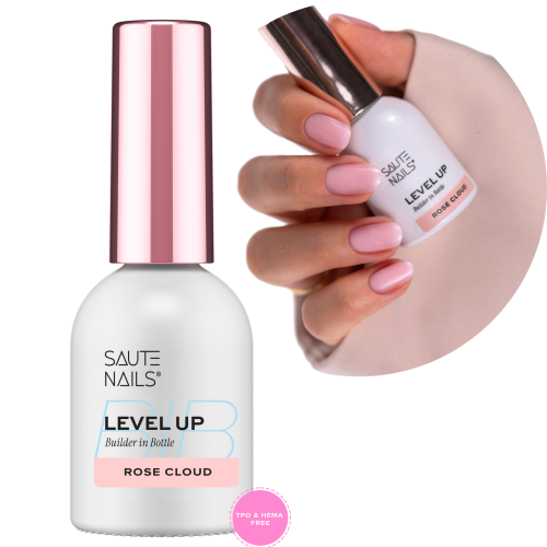 SAUTE NAILS ŻEL W BUTELCE BIB LEVEL UP ROSE CLOUD - 8ml