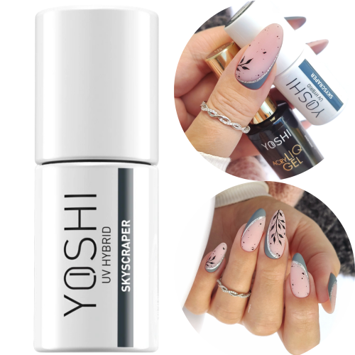 YOSHI LAKIER HYBRYDOWY SKYSCRAPER 423 - 6ML SZAR0-ZIELONY