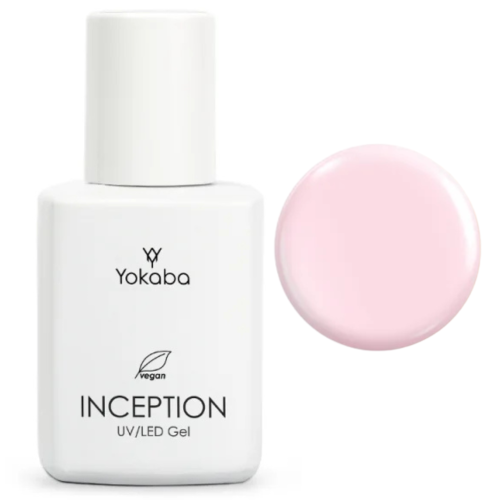 YOKABA ŻEL BUDUJĄCY W BUTELCE 06 PINK LOTUS UV/LED INCEPTION  GEL 30ml
