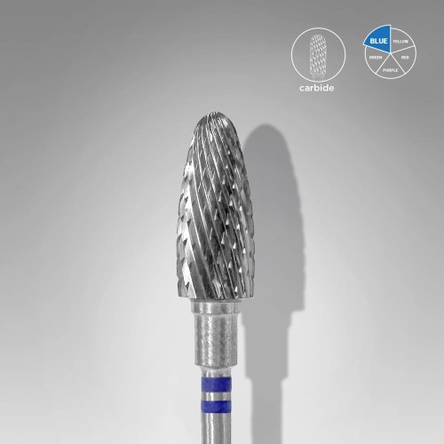 STALEKS FREZ Z WĘGLIKA SPIEKANEGO DLA LEWORĘCZNYCH STOŻEK ZAOKRĄGLONY CZERWONY 6/14mm FT91B060/14