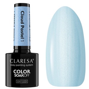 Claresa Lakier hybrydowy Cloud Pastel 1, 5g Perłowy Błękit Pastelowy