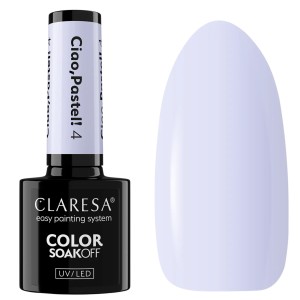 Claresa Lakier hybrydowy Ciao,Pastel! 4, 5g Jasny Fiolet Pastelowy