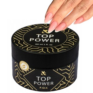F.O.X Top Hybrydowy Top Power 30ml Do Paznokci Trwały Mocny