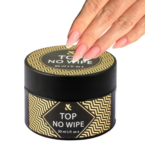 F.O.X Top Hybrydowy Top No Wipe 30ml Mocny Plastyczny Top Do Paznokci