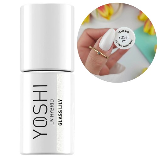 Yoshi Lakier hybrydowy - 270 Glass Lily 6ml Pastelowy