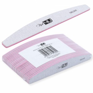 NAIL4U NAKED PILNIK DO PAZNOKCI ŁÓDKA 180/240 ZESTAW 25 SZTUK DWUSTRONNY