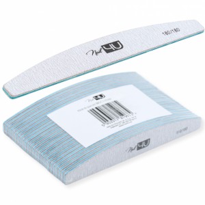 NAIL4U NAKED PILNIK DO PAZNOKCI ŁÓDKA 180/180 ZESTAW 25 SZTUK DWUSTRONNY