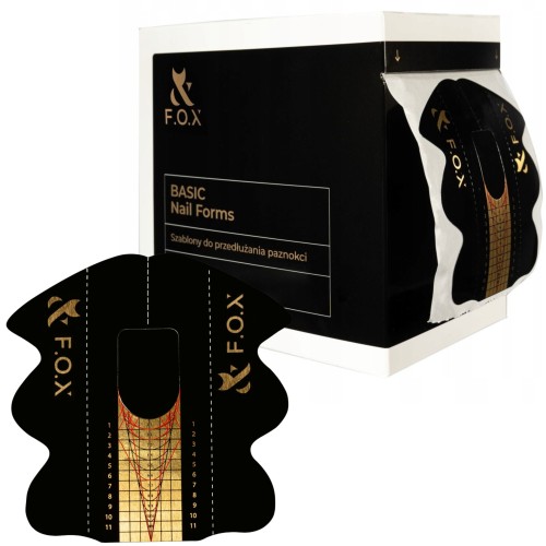 F.O.X NAILS EXTENSION FORMS FORMY SZABLONY BASIC 500 SZT.