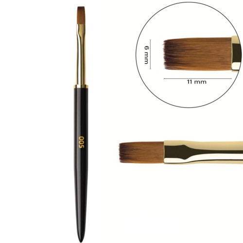 F.O.X Nail PĘDZEL DO ŻELU ART BRUSH 005 "FLAT"