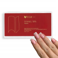 F.O.X Tunelowe Tipsy Do Przedłużania Paznokci Square Kwadrat 506szt.
