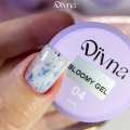DIVNA Żel Do Zdobień Paznokci Bloomy Gel 04 15g z Kwiatuszkami