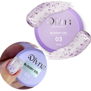 DIVNA Żel Do Zdobień Paznokci Bloomy Gel 03 15g z Kwiatuszkami
