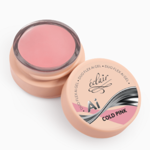 Eclair Żel Budujący Do Paznokci Duo Flex AI Gel COLD PINK 15g