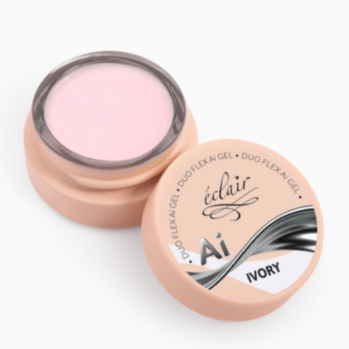 Eclair Żel Budujący Do Paznokci Duo Flex AI Gel IVORY 15g