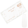 Eclair Tipsy Żelowe Do Przedłużania Paznokci - Easy Gel Tips BALERINA WHITE