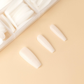 Eclair Tipsy Żelowe Do Przedłużania Paznokci - Easy Gel Tips BALERINA WHITE
