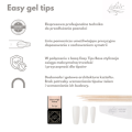 Eclair Tipsy Żelowe Do Przedłużania Paznokci - Easy Gel Tips BALERINA WHITE