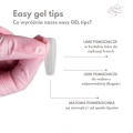 Eclair Tipsy Żelowe Do Przedłużania Paznokci - Easy Gel Tips BALERINA WHITE