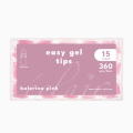 Eclair Tipsy Żelowe Do Przedłużania Paznokci - Easy Gel Tips BALERINA PINK