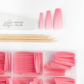 Eclair Tipsy Żelowe Do Przedłużania Paznokci - Easy Gel Tips BALERINA PINK