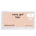 Eclair Tipsy Żelowe Do Przedłużania Paznokci - Easy Gel Tips BALERINA XL