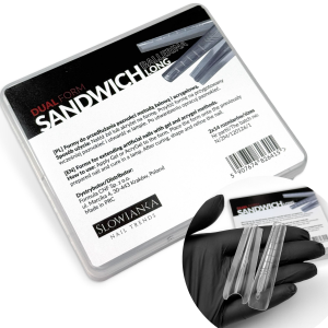 Formy do paznokci Słowianka Nails Dual Formy Sandwich Ballerina Long