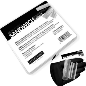 Formy do paznokci Słowianka Nails Dual Formy Sandwich Competition Square