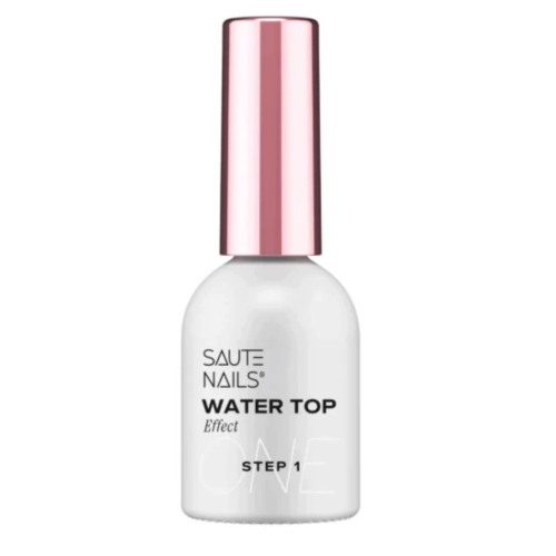 Saute Nails Water Top Hybrydowy Efekt Rosy Krople Step 1 8ml