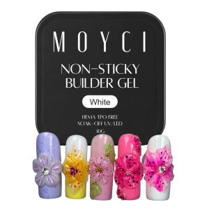 MOYCI Żel Do Zdobień 3D Paznokci Non-Sticky White 30g