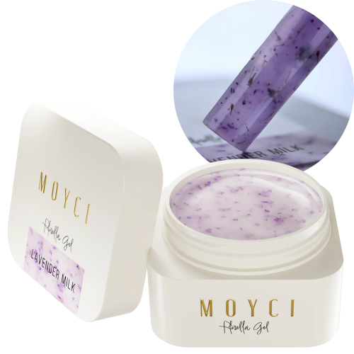 MOYCI Żel Budujący Do Paznokci Z Kwiatkami Gel Florella 30ml LAVENDER MILK