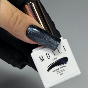 MOYCI Top MEOWGNETIC Lakier nabłyszczający NO WIPE 6ml – Topaz