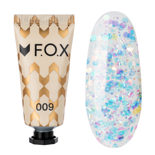 F.O.X Brokatowy Akrylożel Poly Gel Nano 009 15 ml