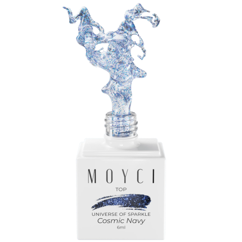 MOYCI Top UNIVERSE OF SPARKLE NO WIPE 6ml – COSMIC NAVY