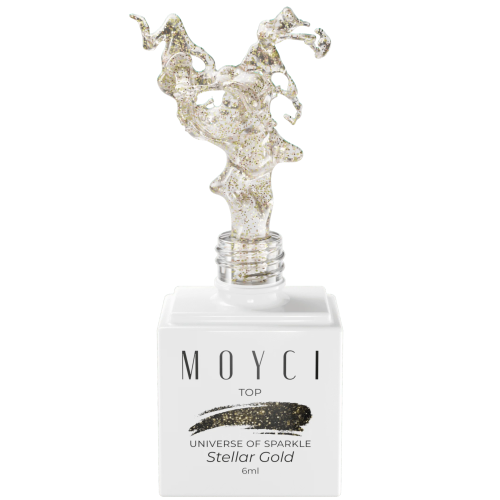 MOYCI Top UNIVERSE OF SPARKLE NO WIPE 6ml – STELLAR GOLD