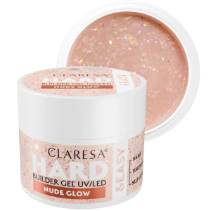 Claresa Hard&Easy Żel Budujący Do Paznokci NUDE GLOW 45 g