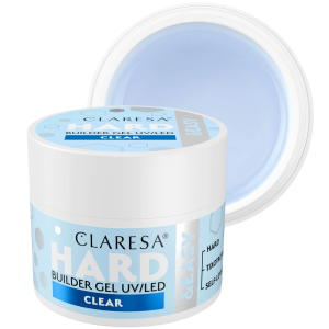 Claresa Hard&Easy Żel Budujący Do Paznokci CLEAR 45 g