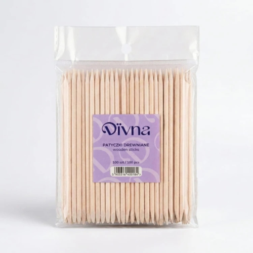 DIVNA Patyczki Drewniane 9 cm / 100 szt.