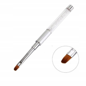 PĘDZEL DO ŻELU OKRĄGŁY Z KRYSZTAŁKAMI #6