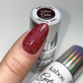 KABOS GELIKE LAKIER HYBRYDOWY RED FLASH - 5ML CZERWONY BROKATOWY