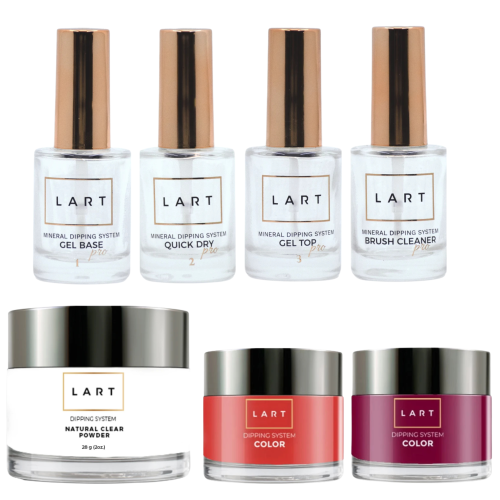 LART ZESTAW DO MANICURE TYTANOWEGO STARTER RED - PAKIET STARTOWY