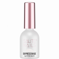 SAUTE NAILS BAZA HYBRYDOWA EXPRESS BASE GLITTER DAISY - 8ML MLECZNA Z DROBINĄ