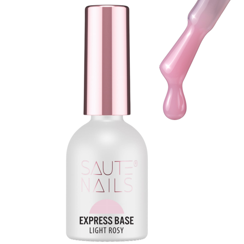 SAUTE NAILS BAZA HYBRYDOWA EXPRESS BASE LIGHT ROSY - 8ML RÓŻOWA