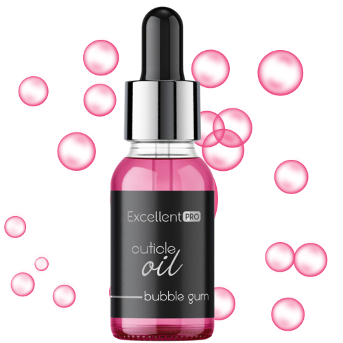 EXCELLENT PRO OLIWKA DO SKÓREK CUTICLE OIL BUBBLE GUM - 10ML